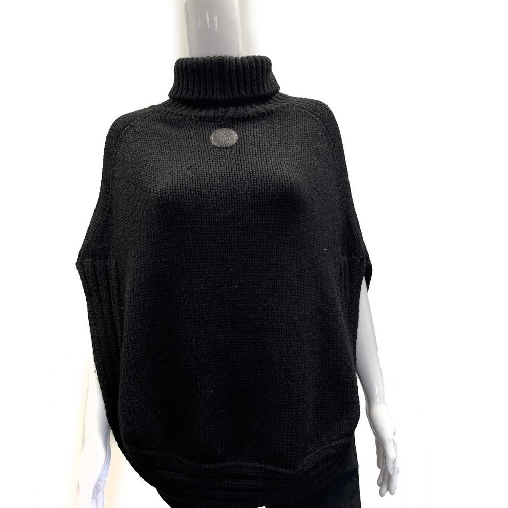 Gucci Excellent Poncho Cape Black XS Hysteria Vintage